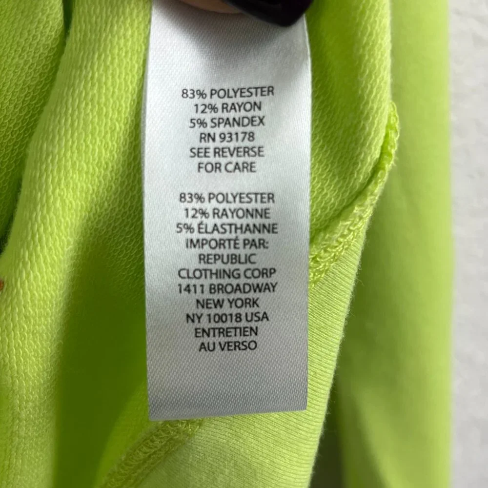 Workshop Sweater Womens Medium Green Crewneck Embroidered Palm Tree Pullover - Picture 5 of 10